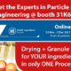 Meet the Glatt Experts for Particle Design and Plant Engineering at the Food Ingredients Europe 2021 in Frankfurt/Main, Germany at booth 31K62