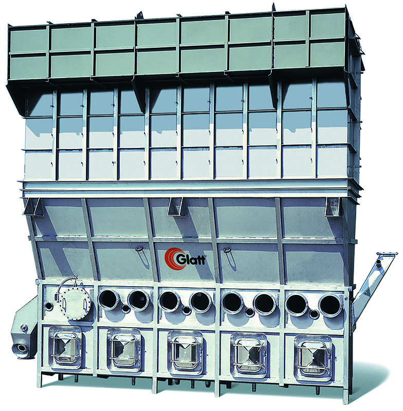 Glatt fluid bed granulator GFG 500 with filter housing