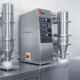 Mobile Glatt fluid bed laboratory unit Mini/Midi-Glatt at the Glatt Technology Center in Weimar, Germany