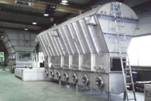 Glatt Wirbelschicht-Coater GFC 750, kontinuierliches Coating, Reinigungsmittel, USA