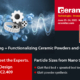 Meet the Glatt experts for particle design and plant engineering at the ceramitec from June 21 to 24, 2022 in Munich, Germany