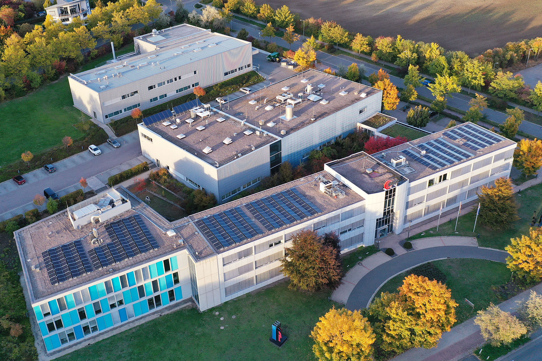 Glatt Ingenieurtechnik, Firmengelände mit Technologiezentrum am Hauptsitz des Unternehmens in Weimar