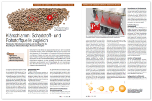 Vorschaubild zum Fachbeitrag ''Klärschlamm: Schadstoff- und Rohstoffquelle zugleich.'', veröffentlicht im Fachmagazin CITplus, Ausgabe 7-8/2023, Wiley-VCH Verlag GmbH & Co. KGaA