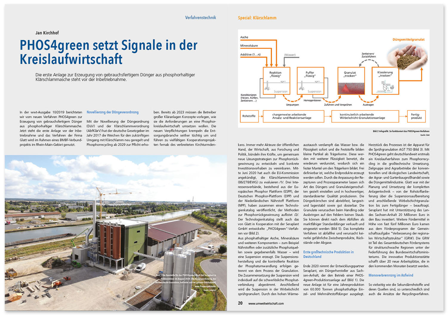 Glatt_FA_100_PHOS4green setzt Signale in der Kreislaufwirtschaft_de_WWT_2020-10