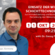 Save the date: 11.10.2024 - 9:25 am - Dr. Georg Fröhlich, Glatt Ingenieurtechnik, reports on ''Use of fluidized bed technology for the immobilization and controlled release of microorganis